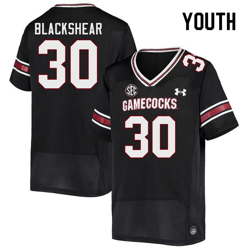 Youth #30 Jace Blackshear South Carolina Gamecocks 2023 College Football Jerseys Stitched-Black